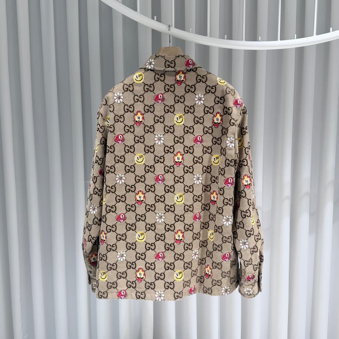 (A+/50) / 구찌 GG 캔버스 자켓 베이지 에보니 상품이미지5