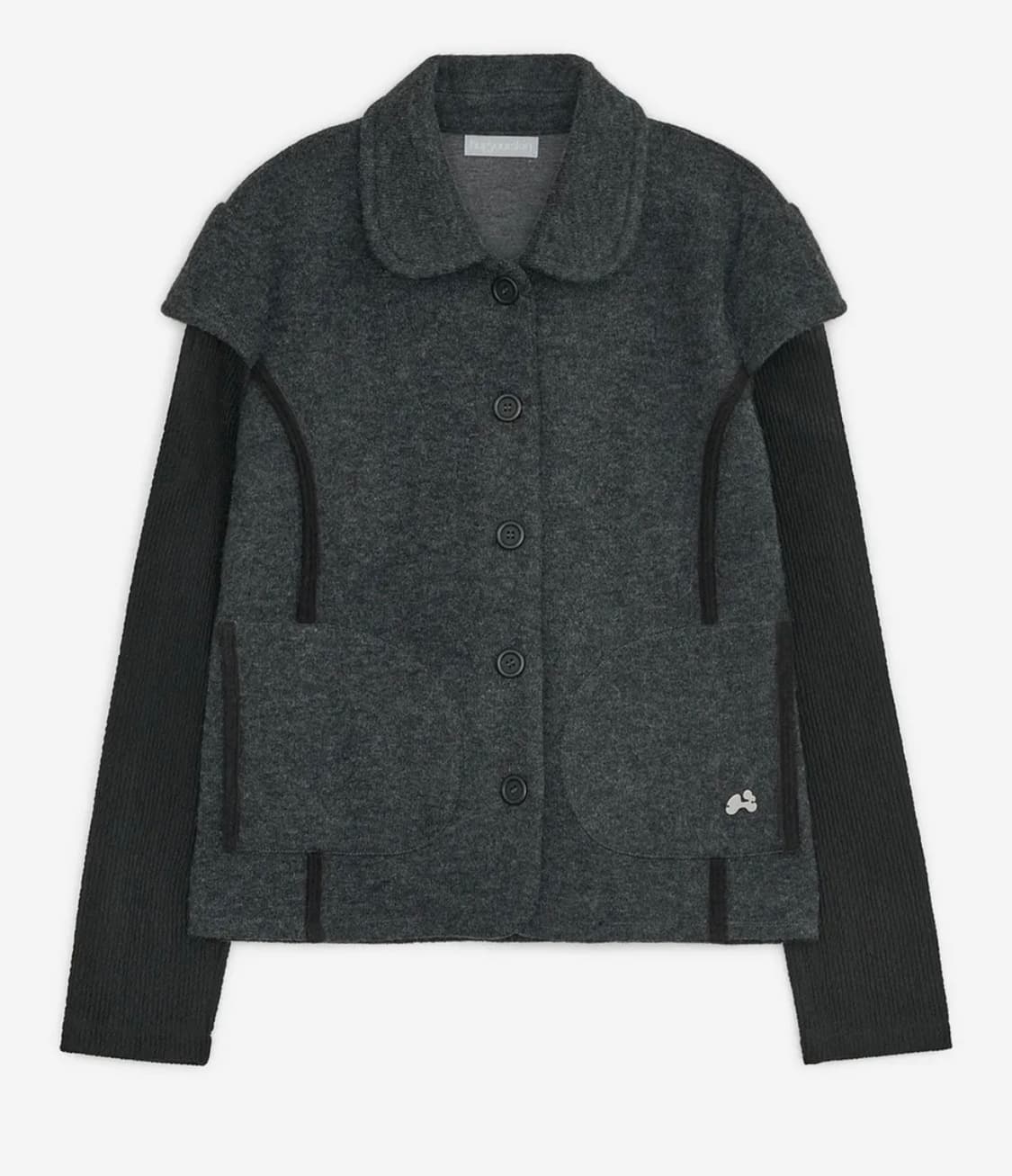 허그유어스킨 라운드 카라 니트 자켓 상품이미지1