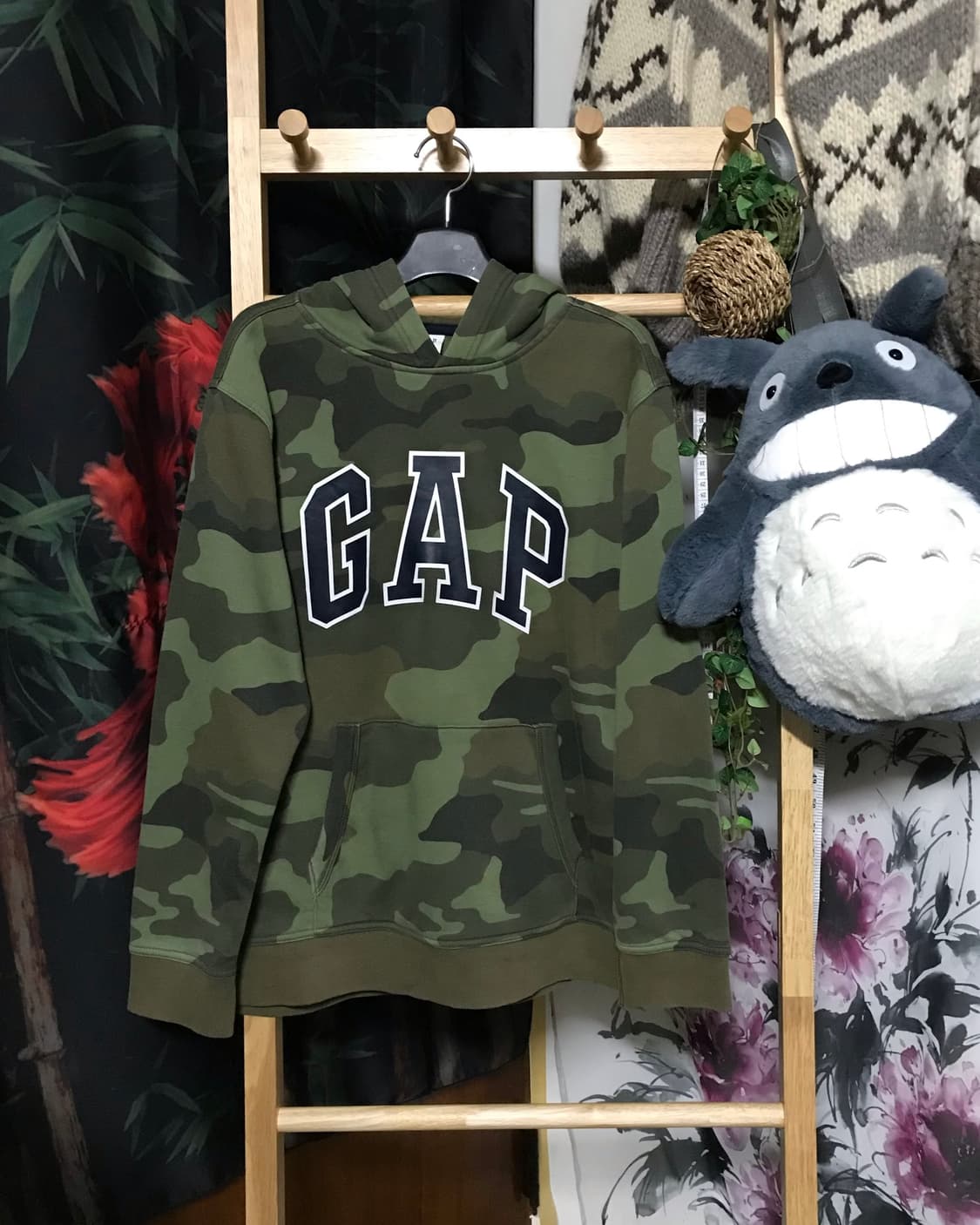 GAP kids 밀리터리 카모 스웻 후드 상품이미지1