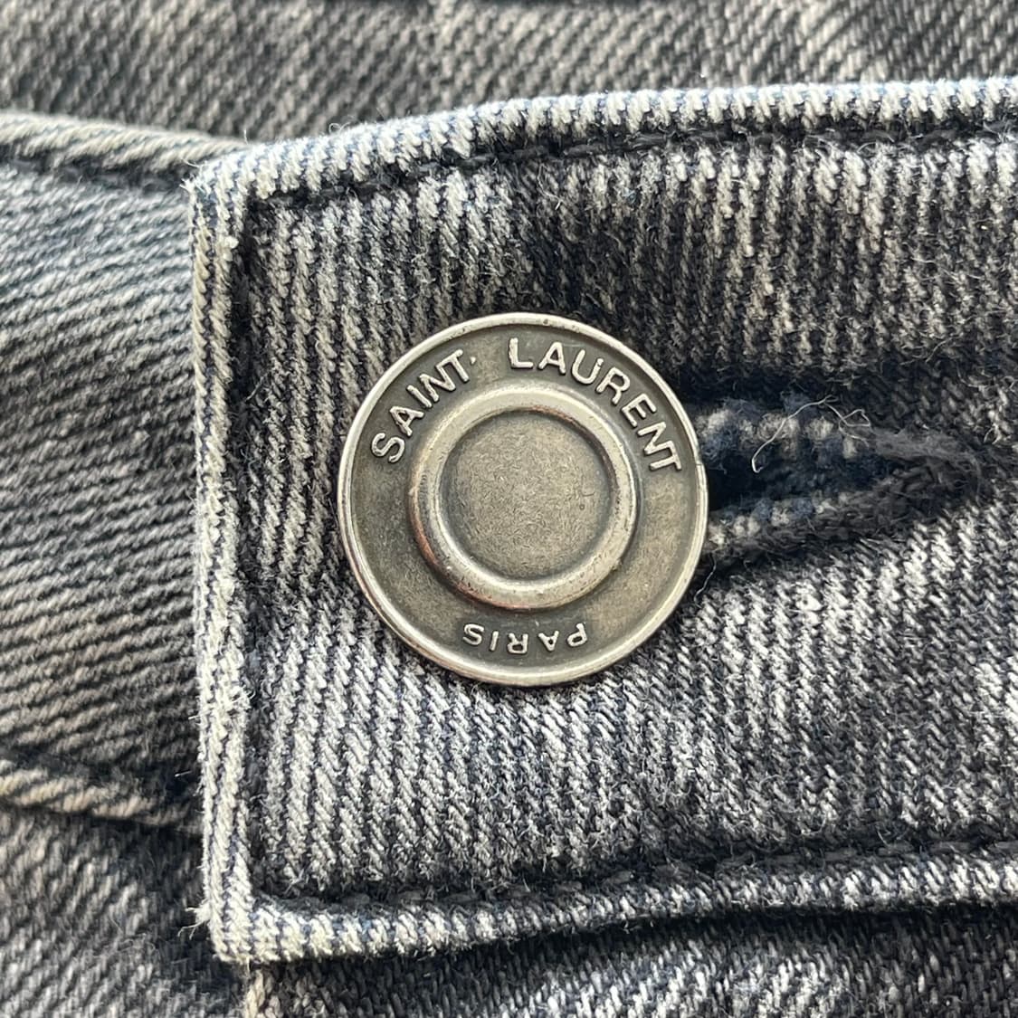 [29]Saint Laurent 14FW D02 그레이 스키니 데님 팬츠 상품이미지5