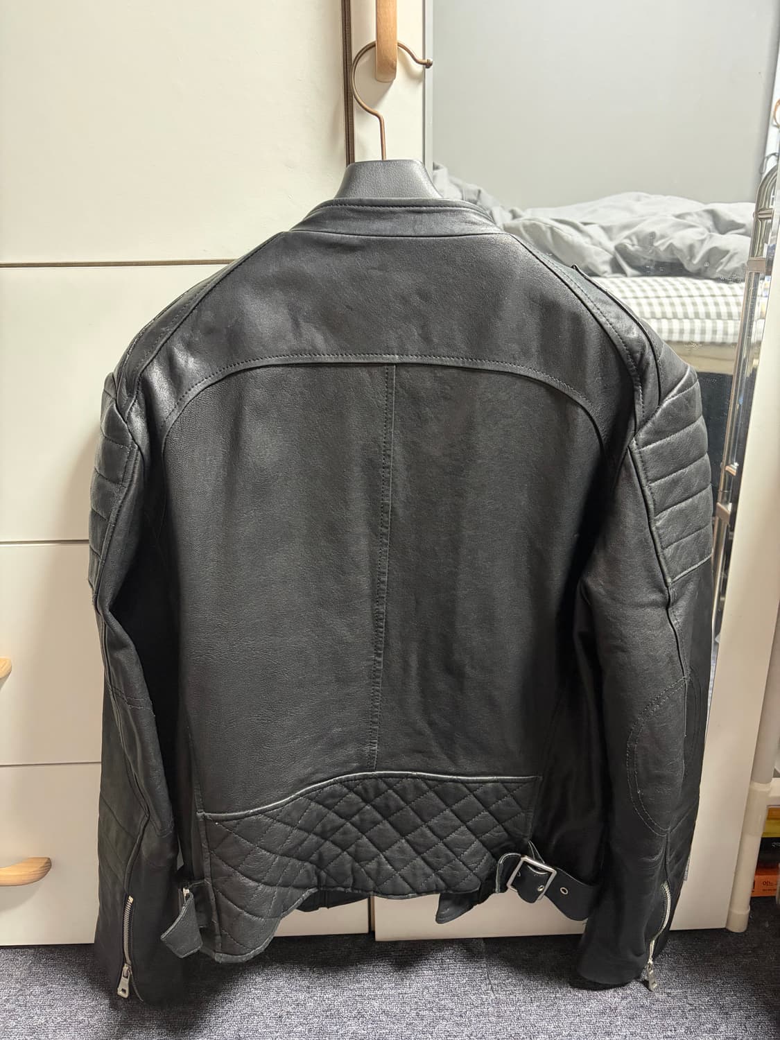 2014 S/S 발망 바이커 레더 자켓 상품이미지3