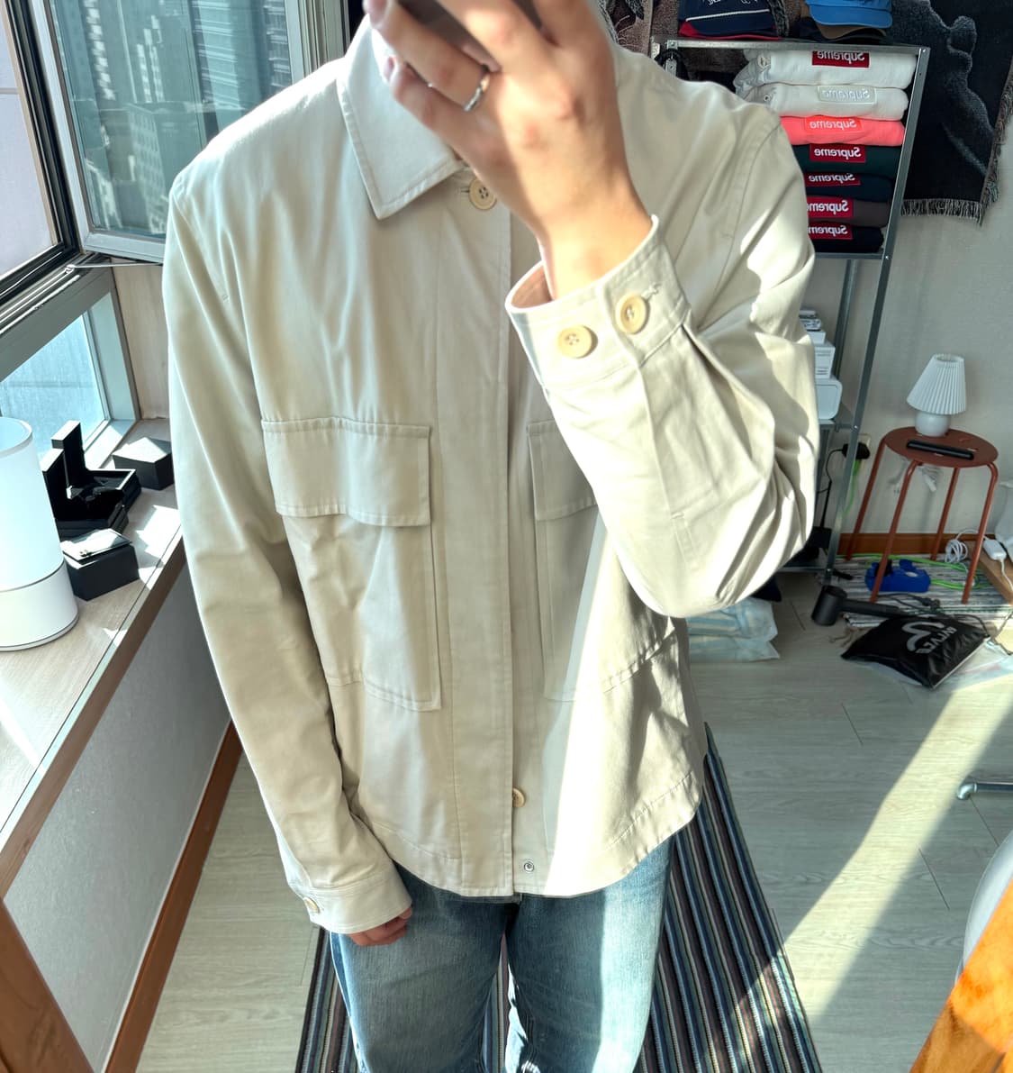 코스 유틸리티 트윌 오버셔츠 상품이미지1