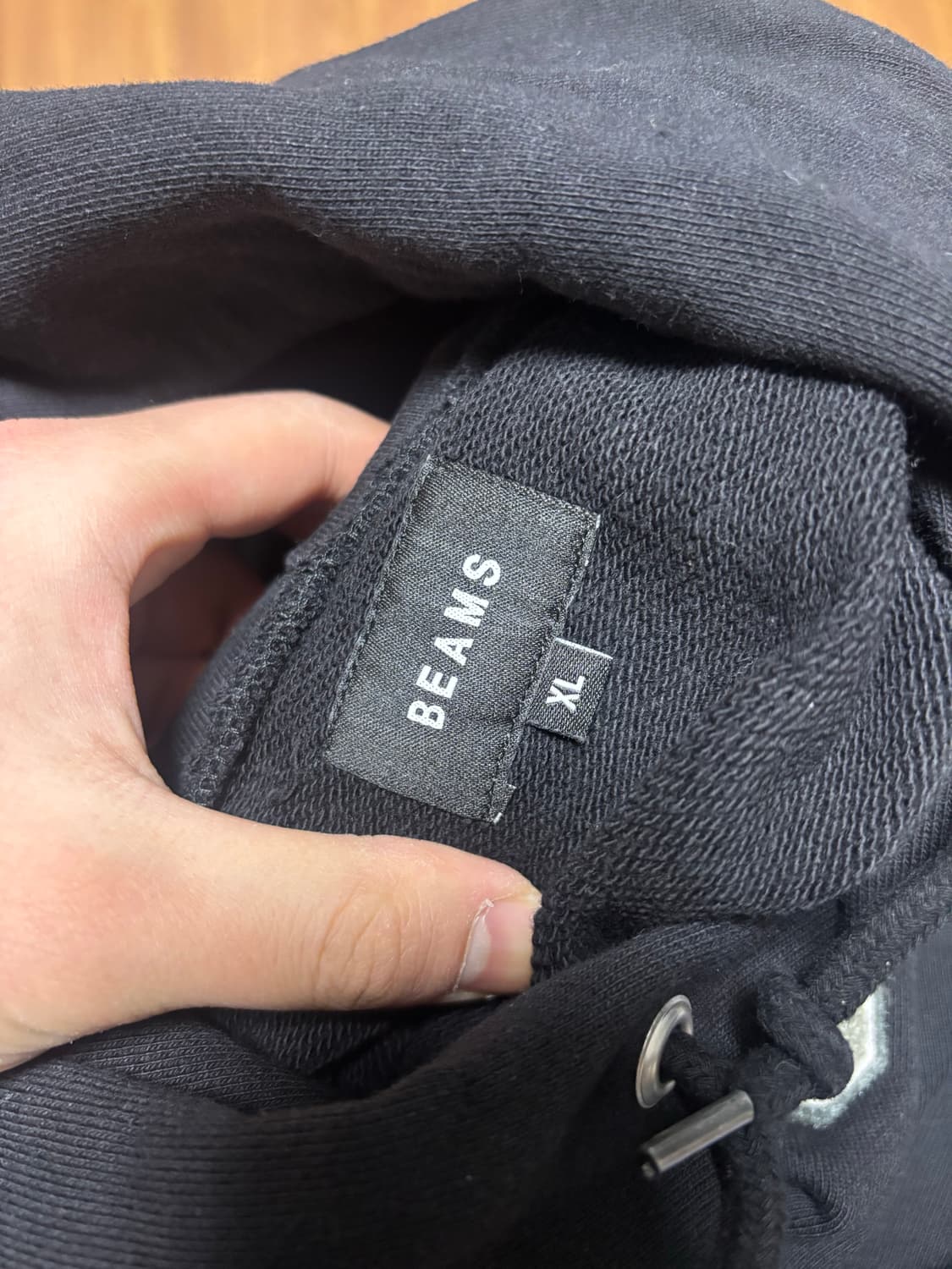 빔즈 검정색 후드티 XL사이즈  상품이미지3