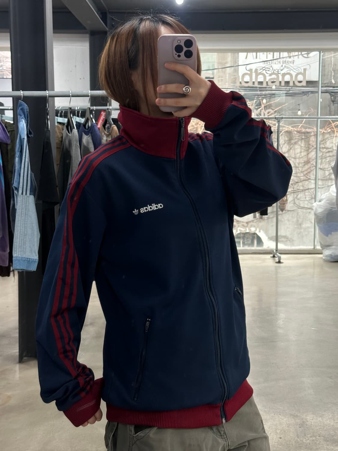 아디다스 베켄바우어 버건디네이비 트랙져지 상품이미지1