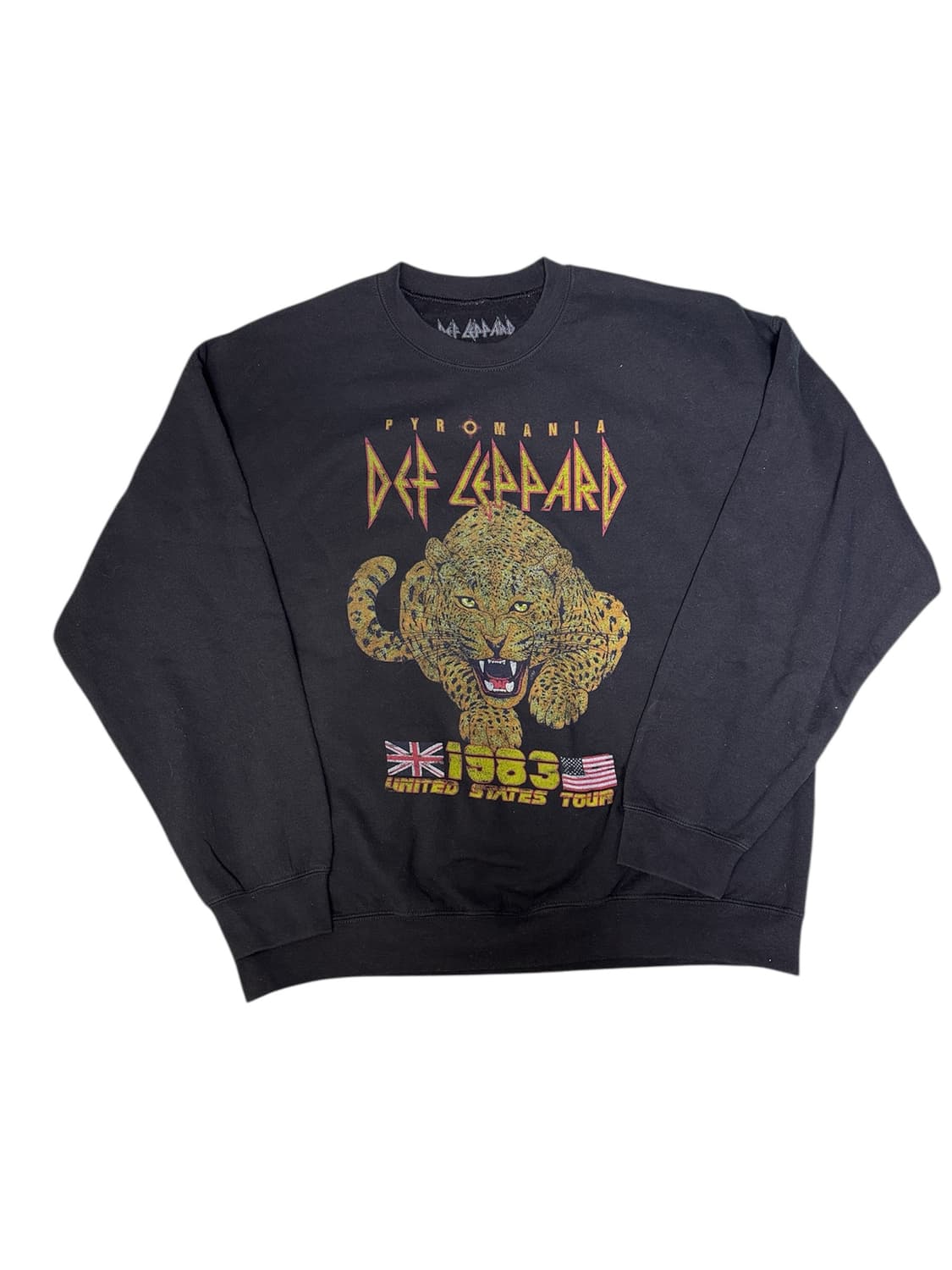 빈티지 데프 레파드 1983 pyromania tour 스웻 맨투맨 XL 상품이미지1