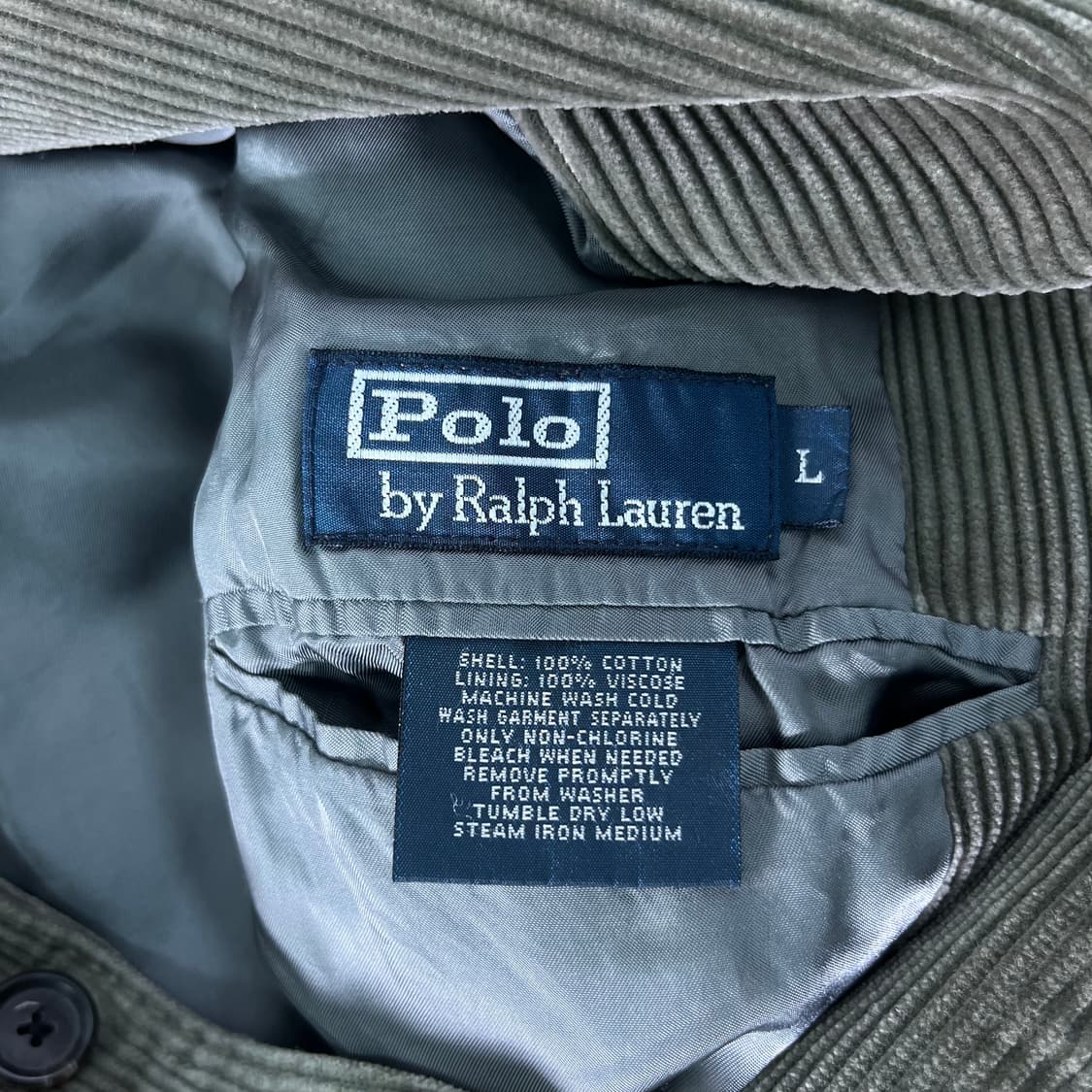 100 폴로랄프로렌 코듀로이 카키 블레이져 자켓 상품이미지5