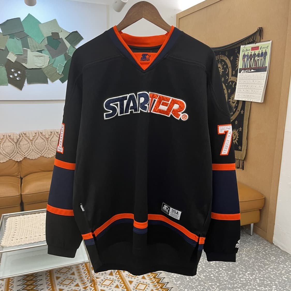 스타터 블랙라벨 올드스쿨 져지 오버핏 스포티 롱슬리브 L C11042 상품이미지3