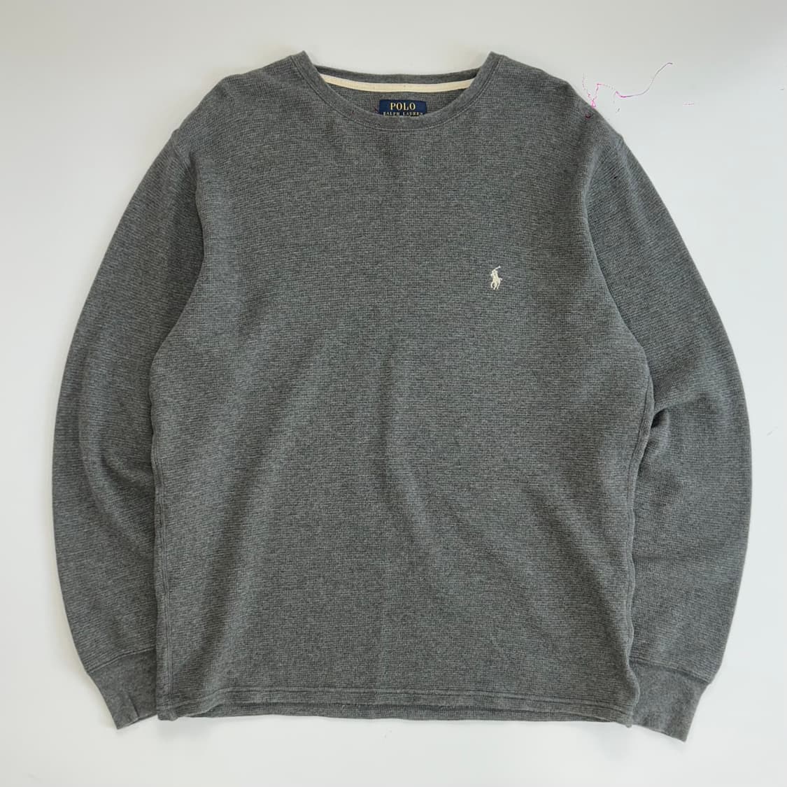 Polo 폴로 화이트포니 차콜 와플 니트 상품이미지3