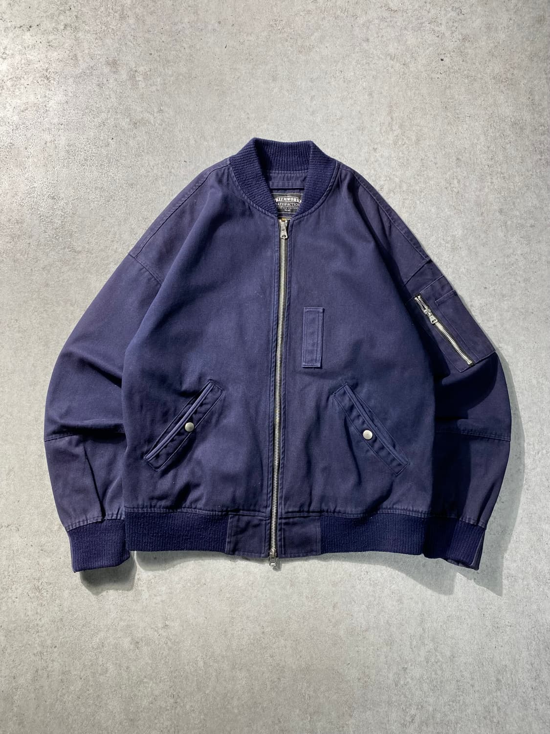 [M] 프리즘웍스 투웨이 네이비 코튼 MA-1 자켓 상품이미지1