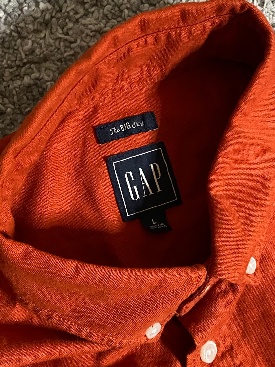 90s Old Gap The BIG Shirt 상품이미지5