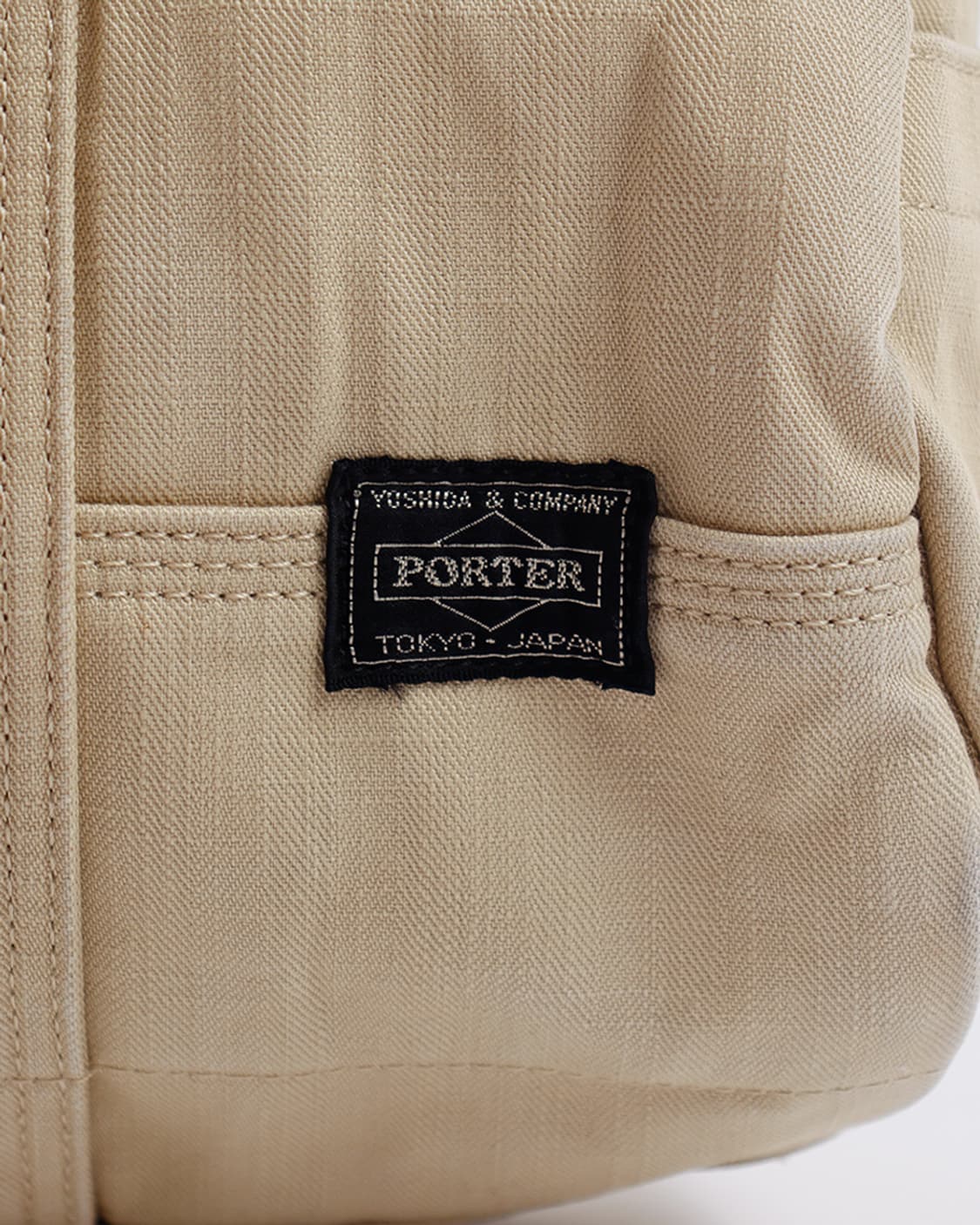 [PORTER] 내추럴 베이지 코튼 보스턴 토트백 상품이미지4