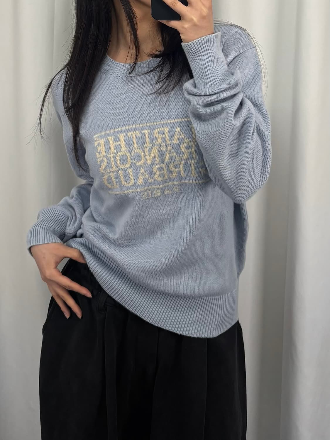 마리떼 프랑소와 저버 스카이블루 니트 상품이미지2