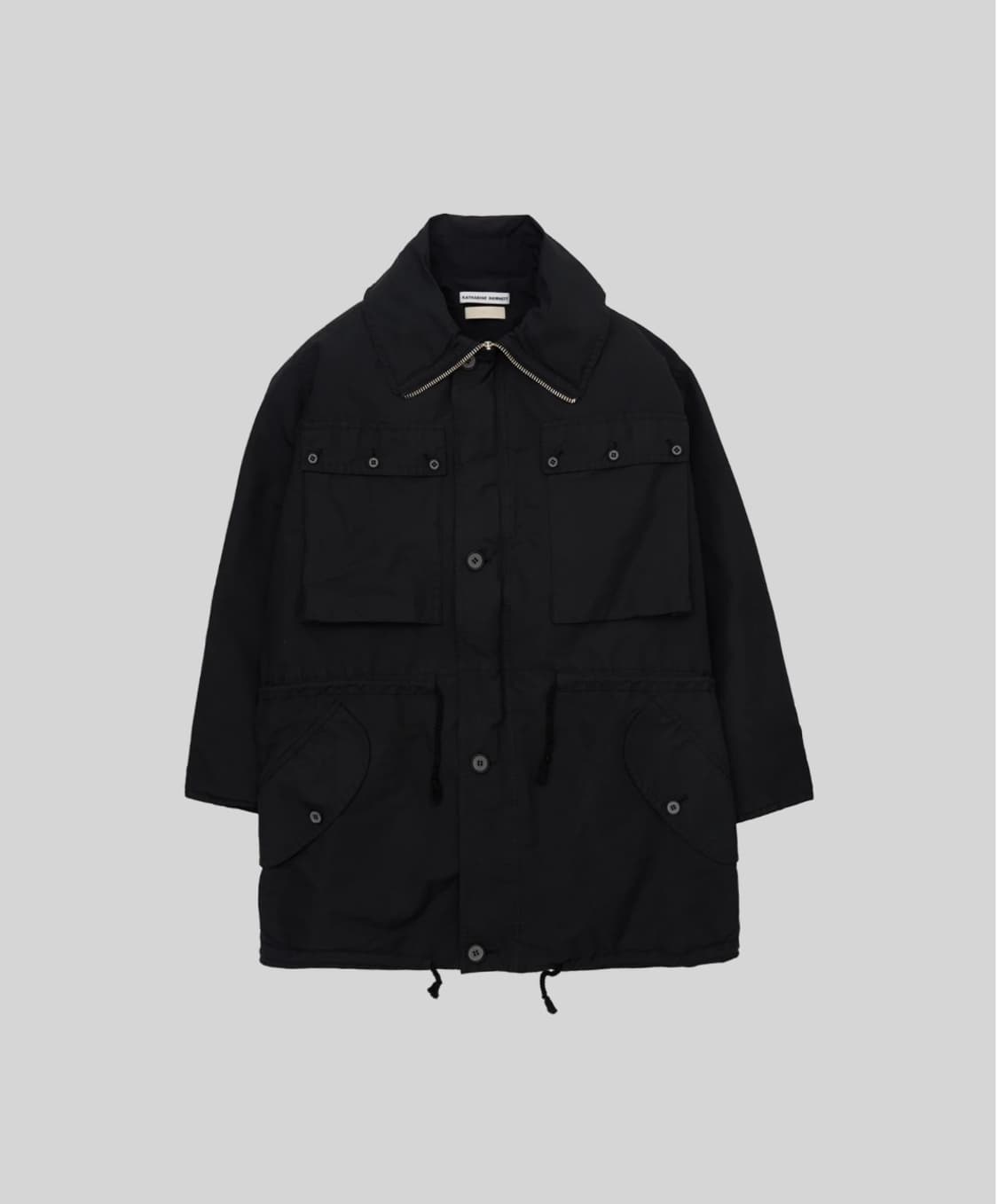 YOKE / 요크 리사이클 하프코트 블랙 / 3 상품이미지1