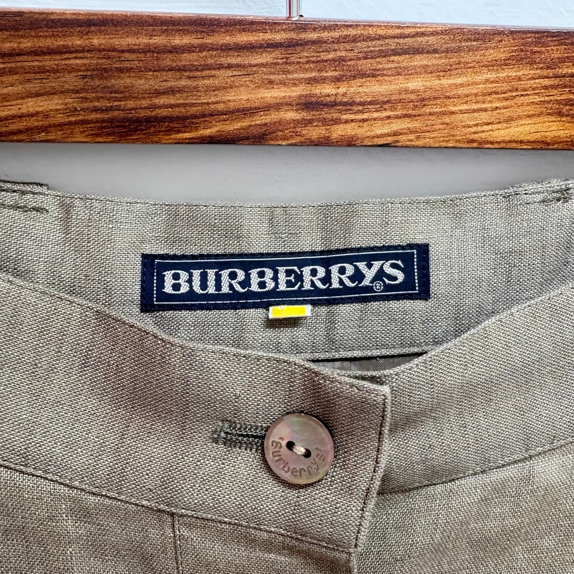 버버리 BURBURRY 린넨 미디 스커트  상품이미지5