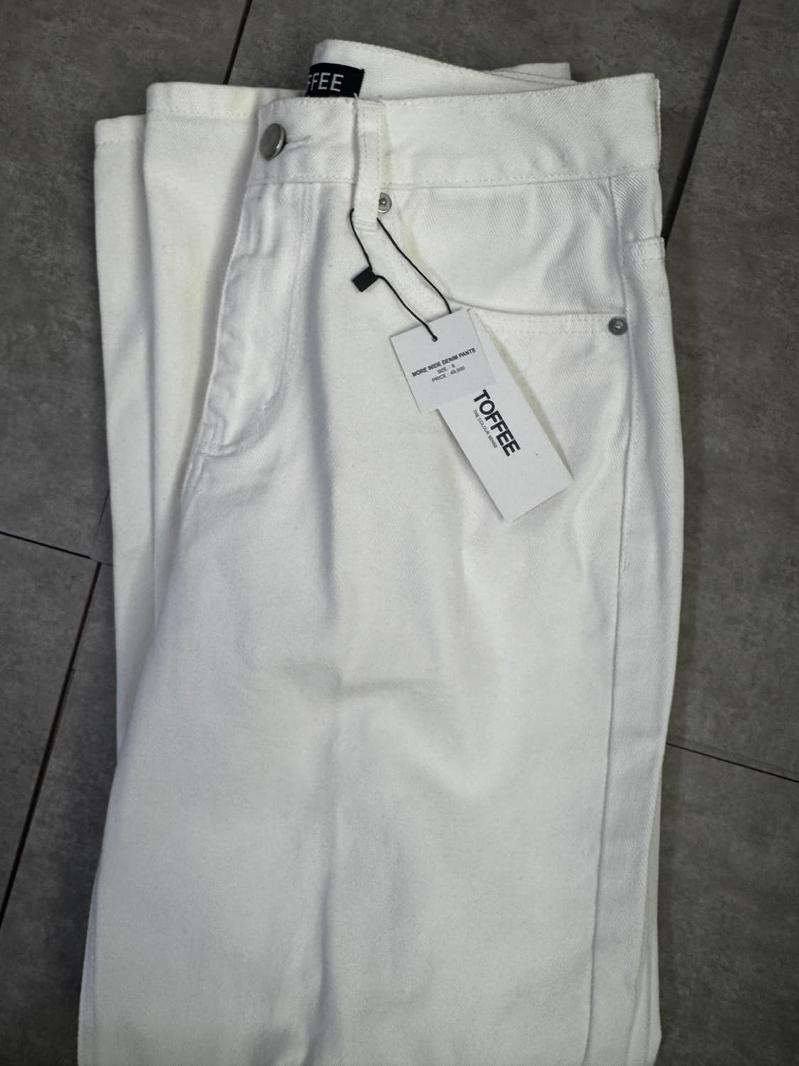 토피 모어 와이드 데님 (OFF WHITE) S 팝니다 상품이미지1