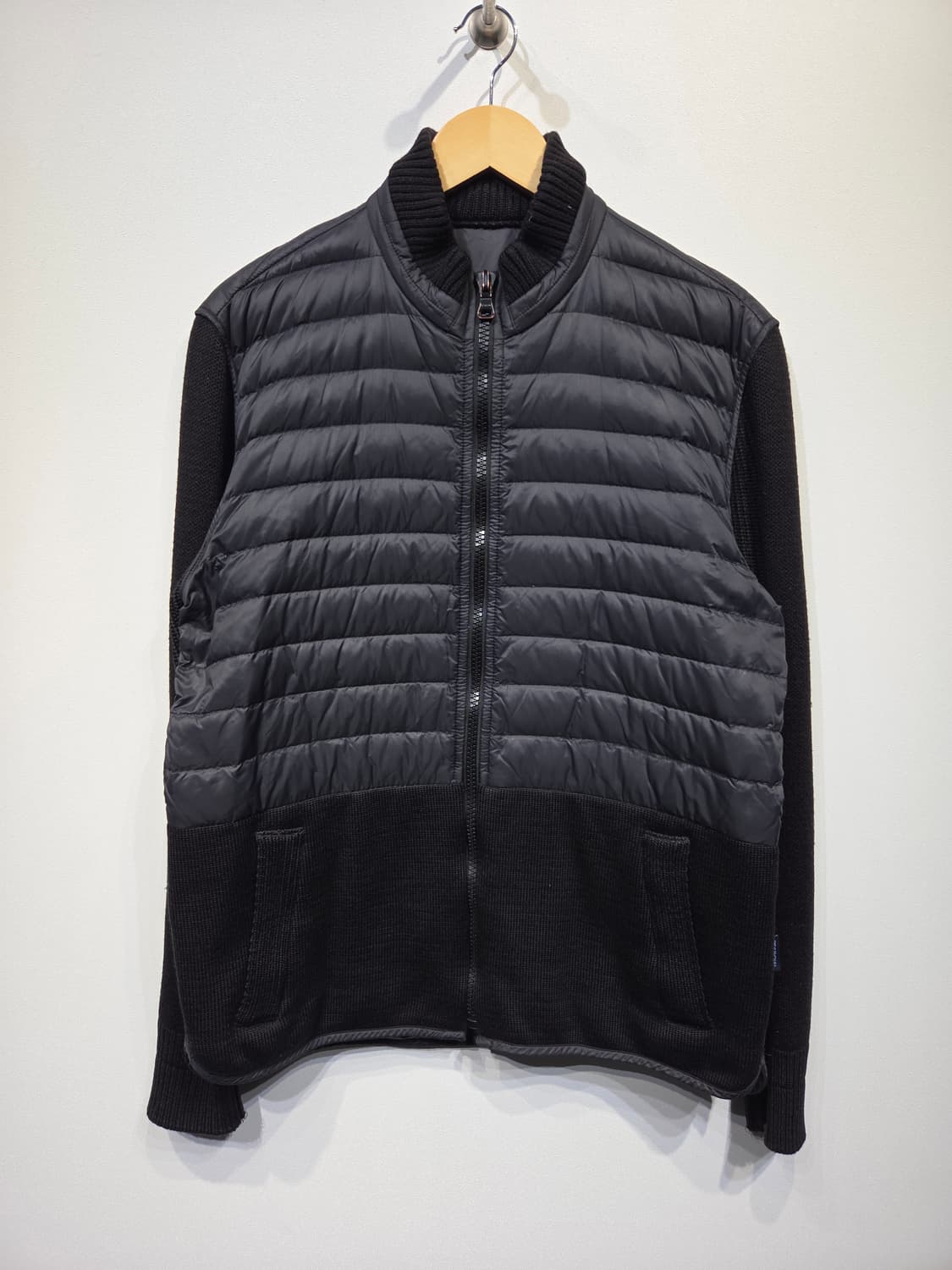 PESPOW 페스포 Aran Field 이태리 다운 니트 패딩 집업 상품이미지2