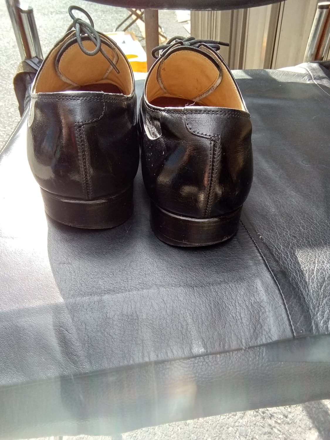 헤리티지 리갈 스트레이트 팁,다크블랙 정장 구두 상품이미지4