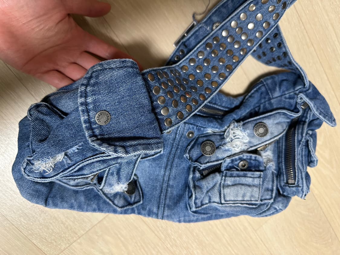 Jaded London 벨트 데님 숄더백 상품이미지3