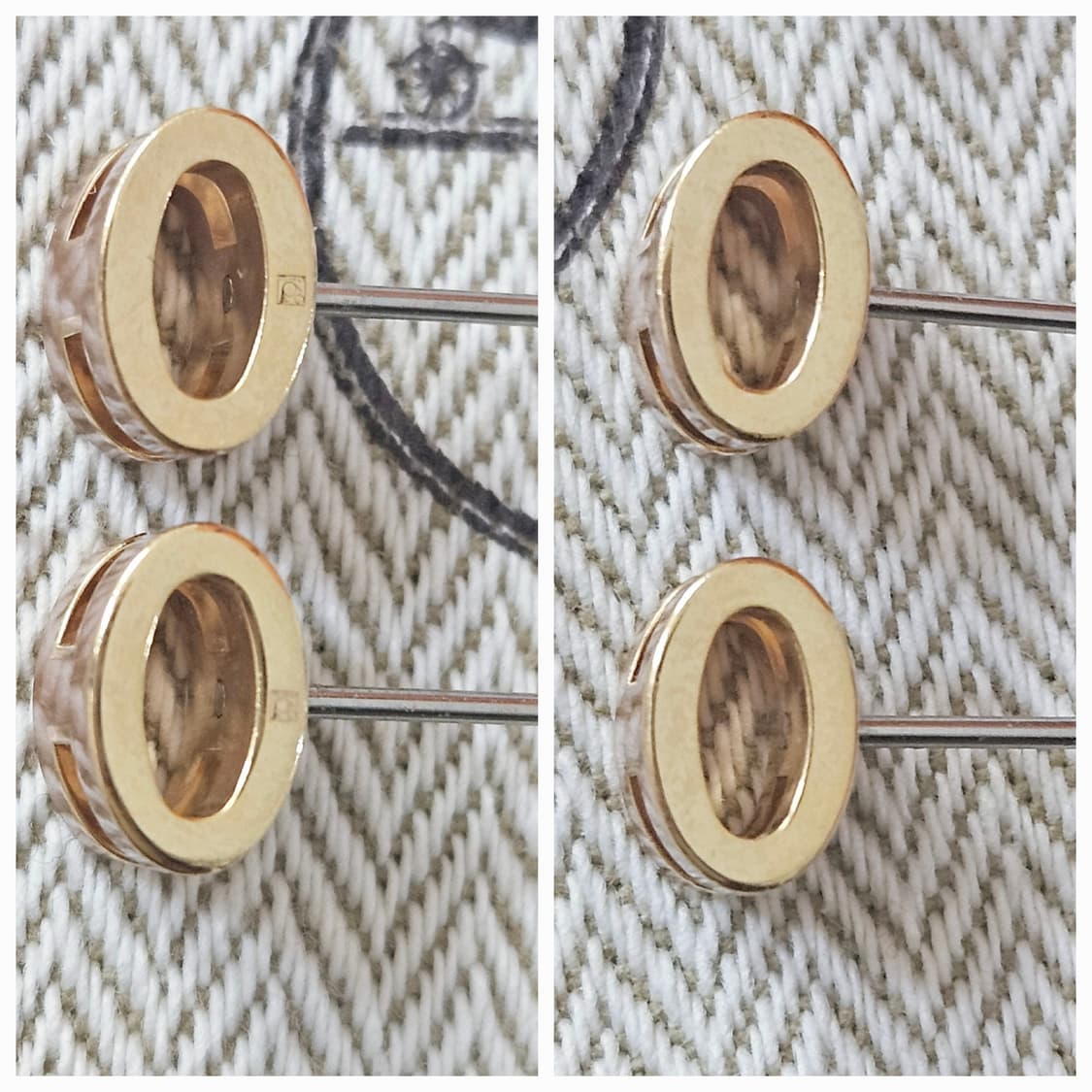 에르메스 팝아슈 미니 귀걸이 (뉴골드컬러) [정품] 상품이미지6