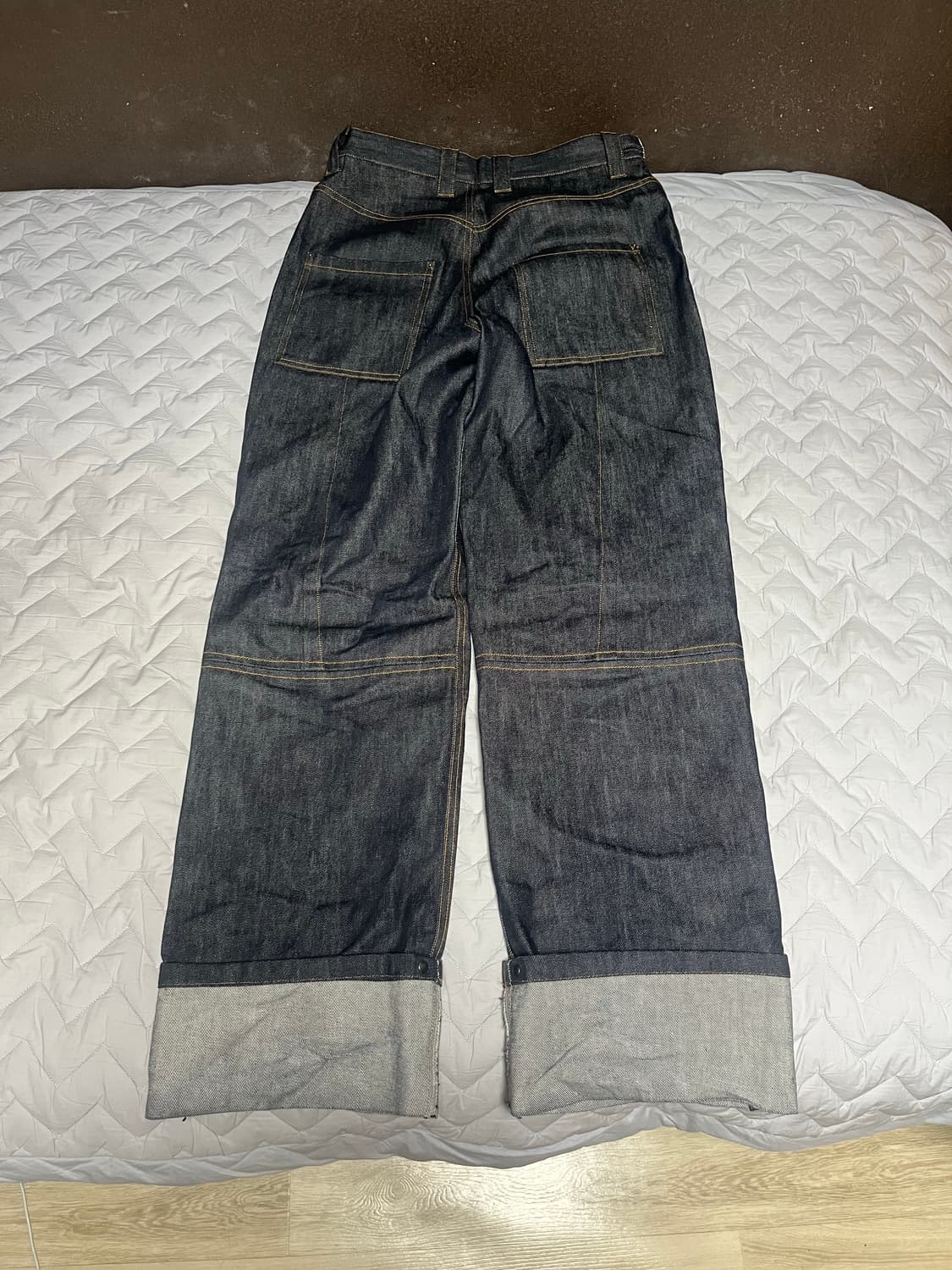 알렌느 턴업 데님팬츠 인디고 상품이미지7