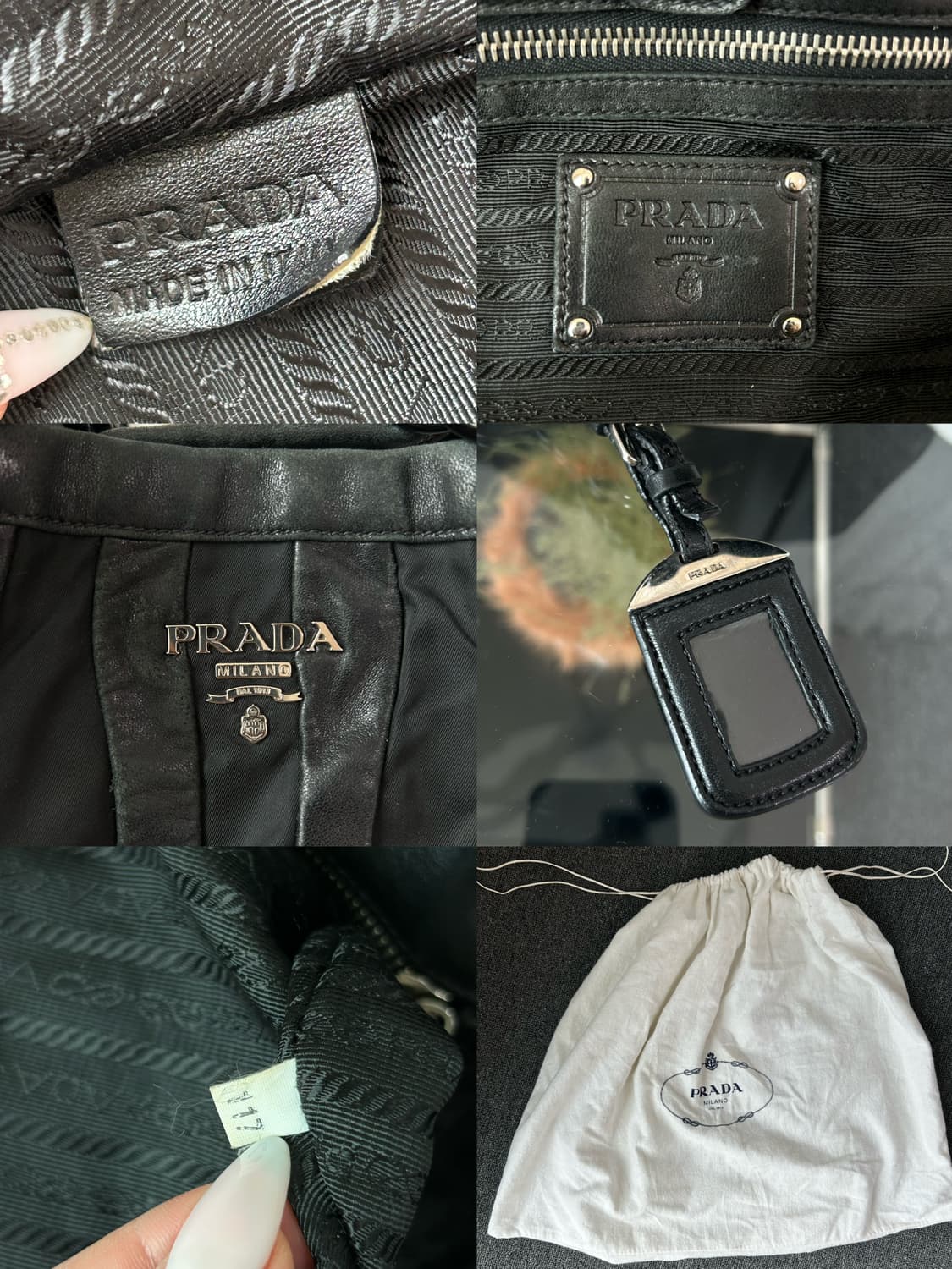 프라다 테수토 스트라이프 토트백 상품이미지9