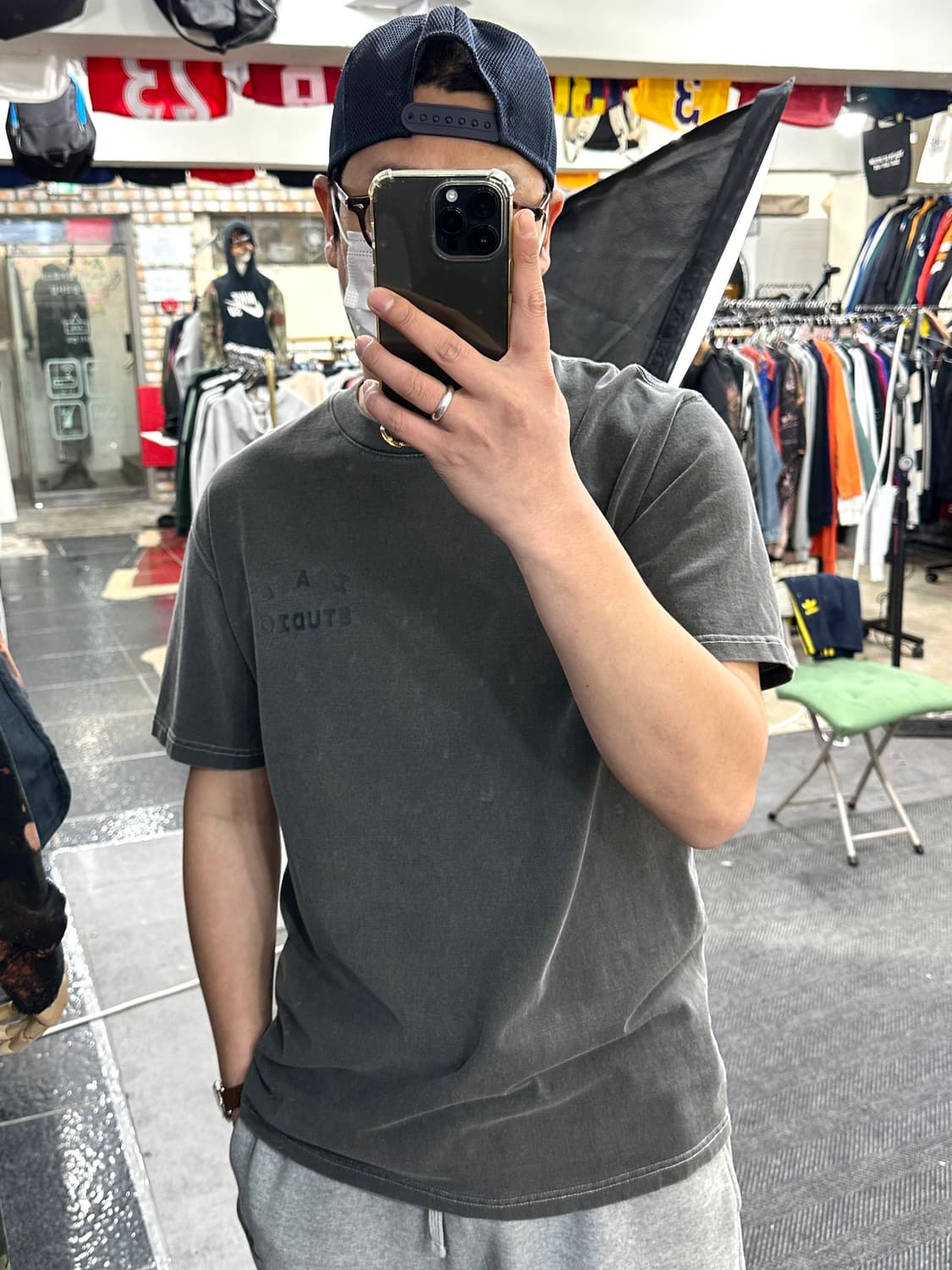 아이앱스튜디오 로고 반팔 차콜 L 상품이미지6