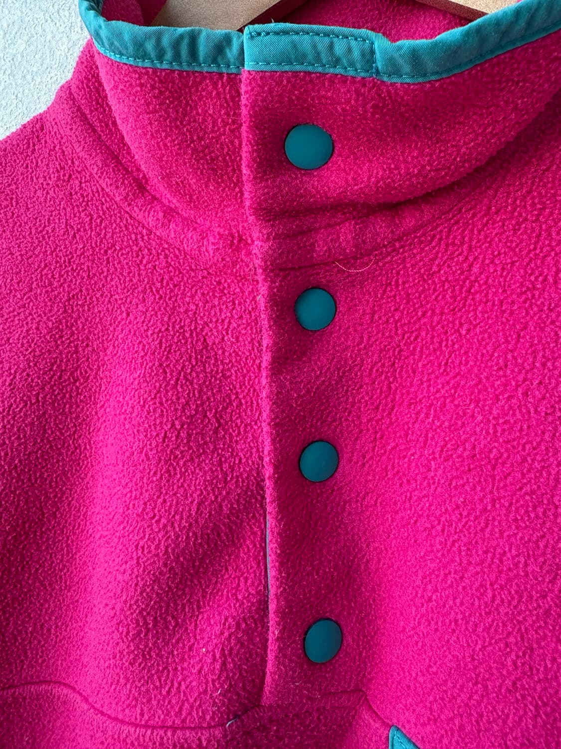 빈티지 파타고니아 신칠라 플리스 핑크/틸 상품이미지5