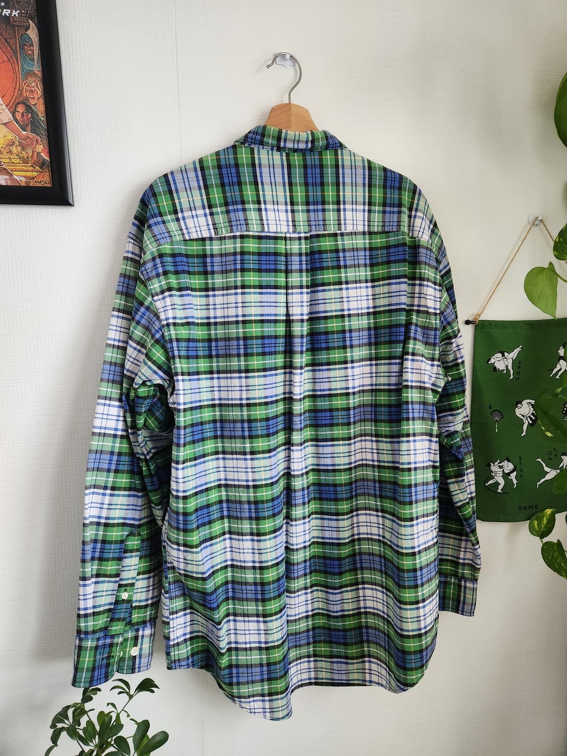 90s 올드 갭 체크 옥스포드 셔츠(USAmade) 상품이미지6