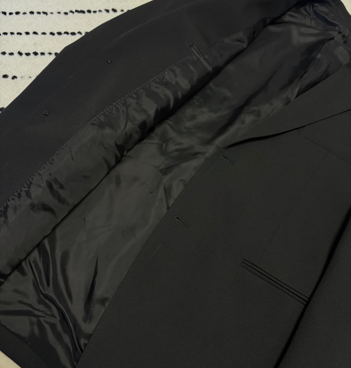 Wool 100% 빈티지 오버사이즈 블랙 자켓  상품이미지3