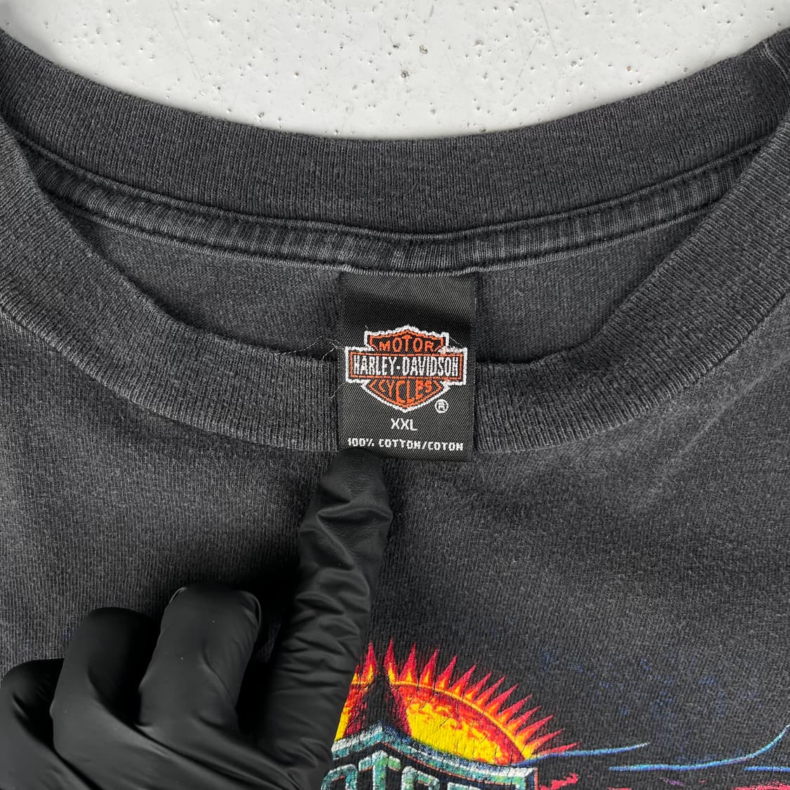 빈티지 할리데이비슨 이글 플레임 로고 롱슬리브 상품이미지4