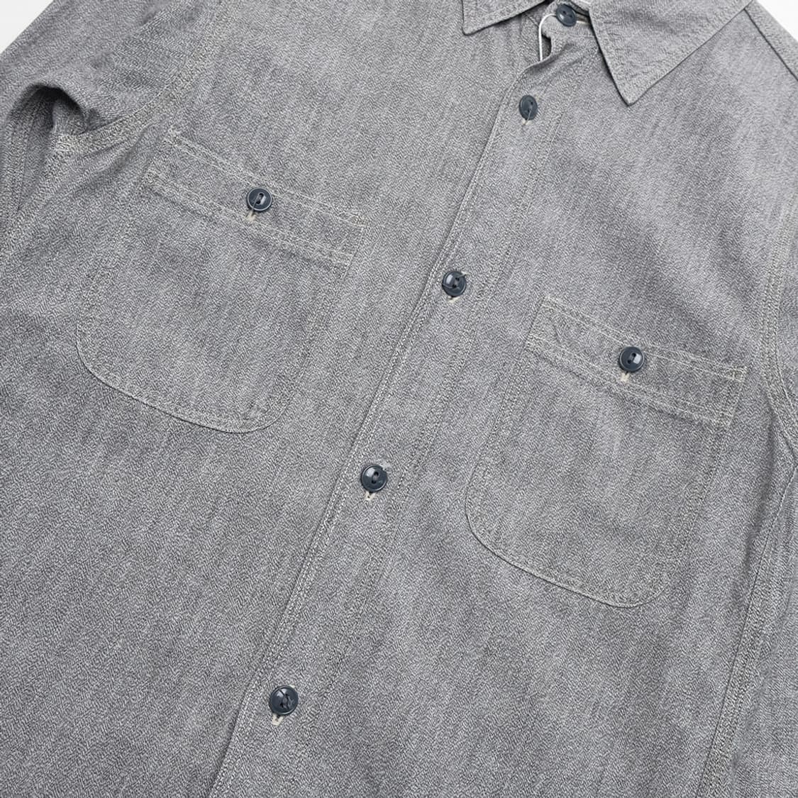 gray chambray shirt  상품이미지3