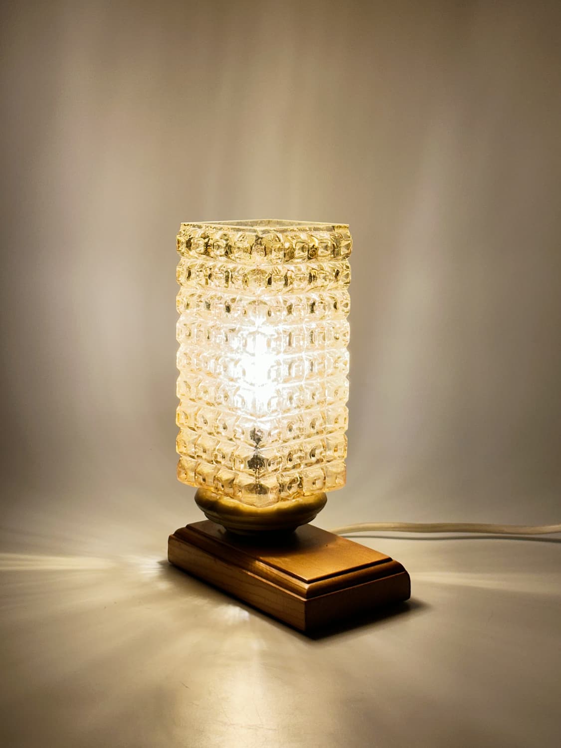 70’s 독일 ME 빈티지 글래스 앤틱 테이블 조명 미드센츄리 램프 레트 상품이미지8