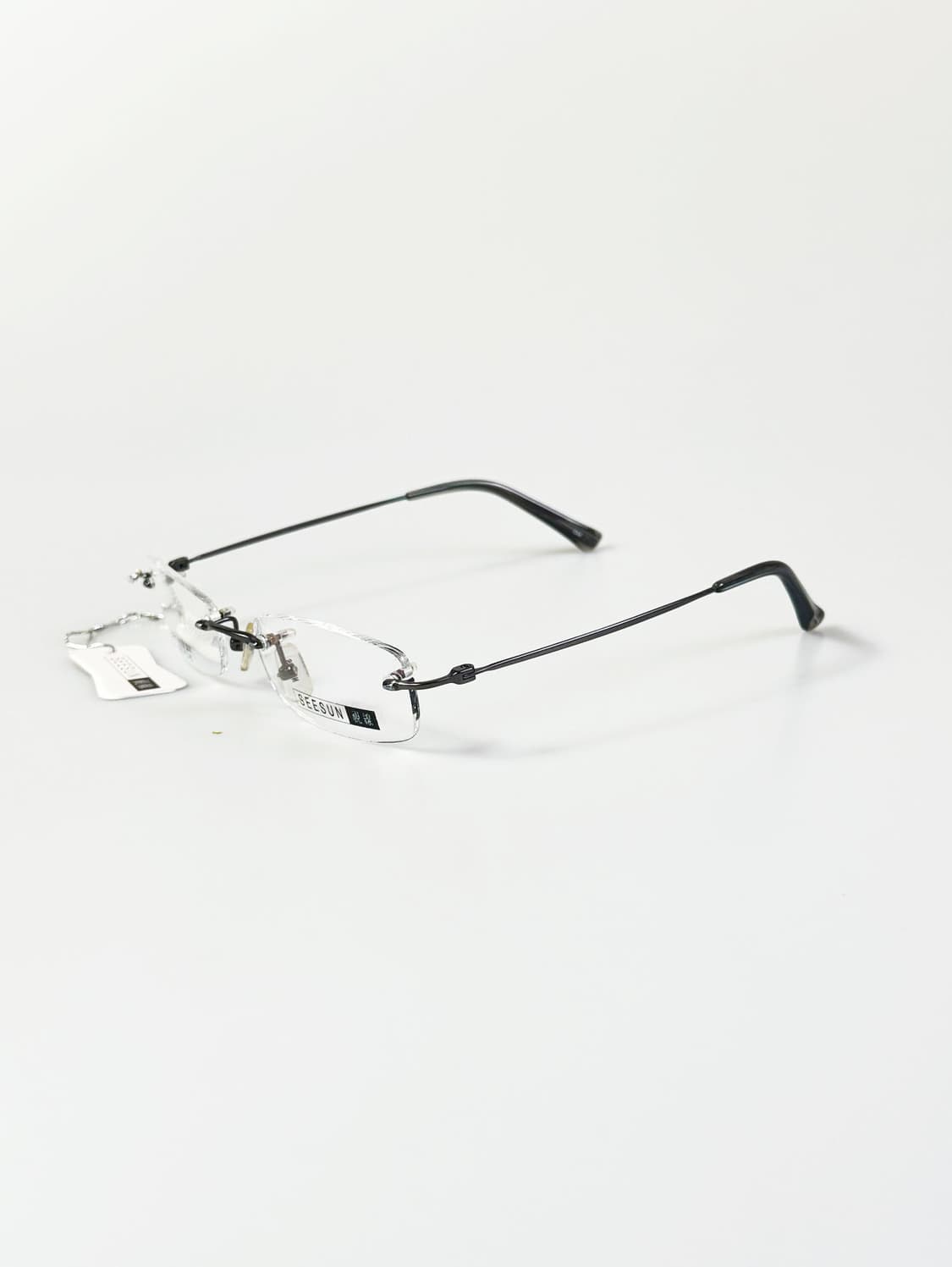 SEESUN 티타늄 무테 스퀘어 메탈 프레임 빈티지 안경 상품이미지3