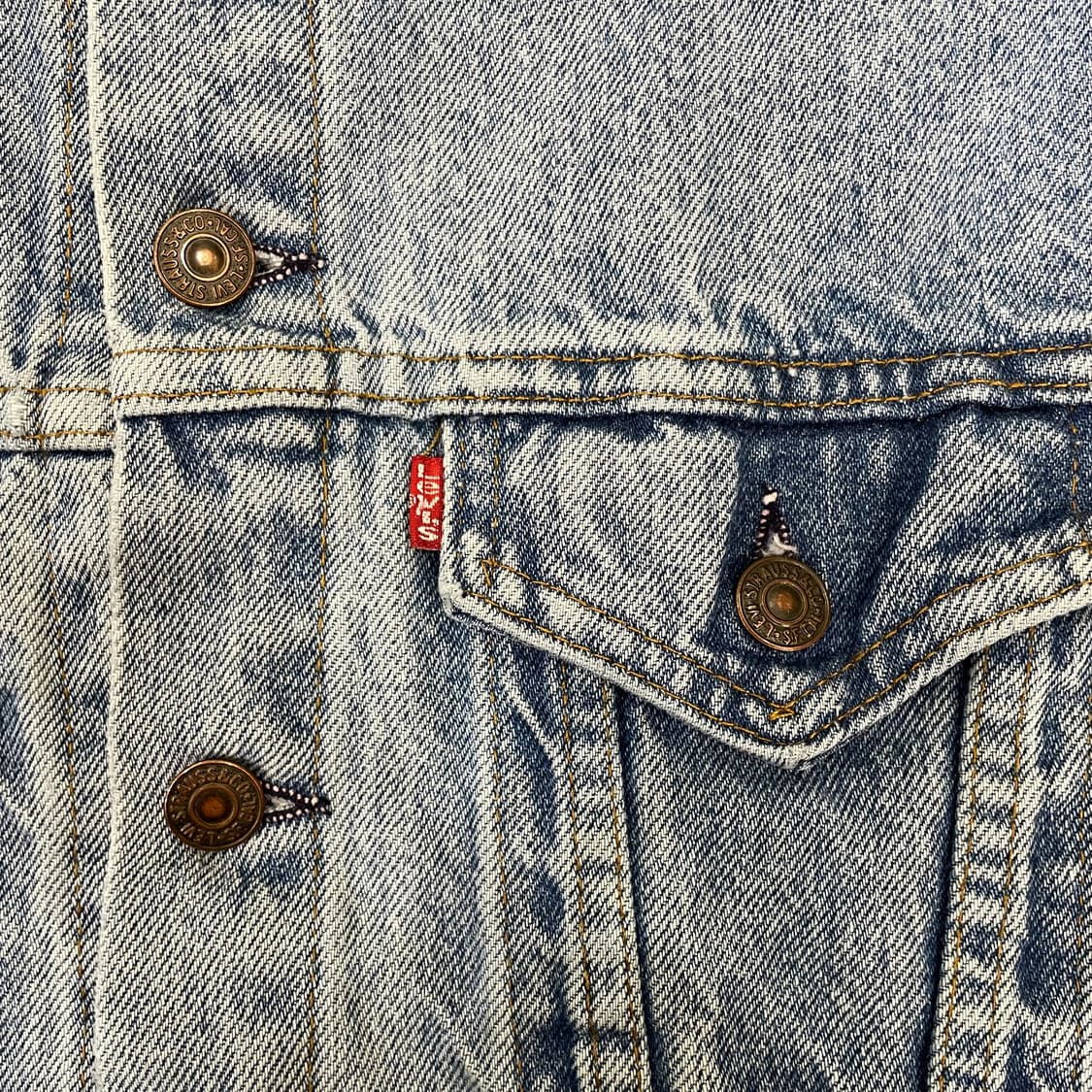 90~00s Levi's 리바이스 자수 트러커 데님 자켓 상품이미지9