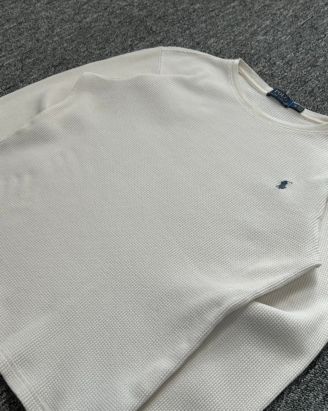 폴로 랄프로렌 화이트 와플 긴팔티 상품이미지2