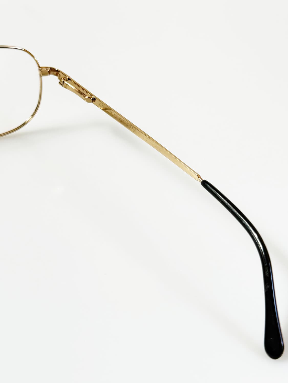 90s ROSSINIS 골드 슬림 스퀘어 메탈 빈티지 안경 상품이미지6