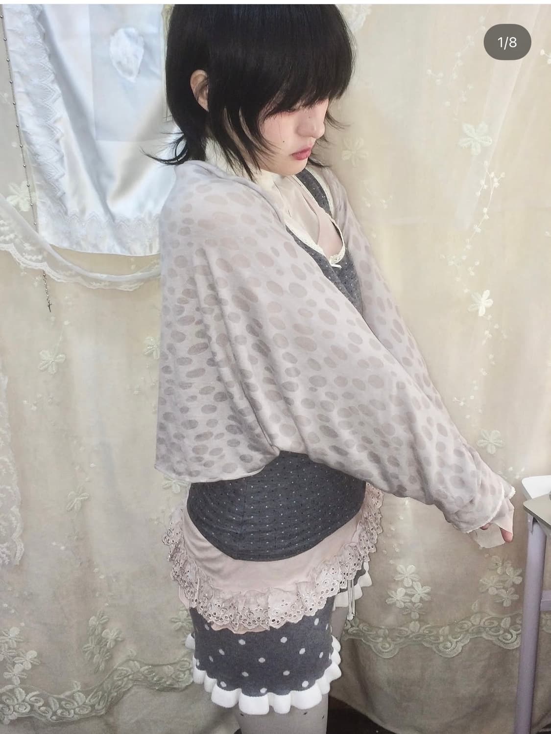 pink leopard bolero 상품이미지1