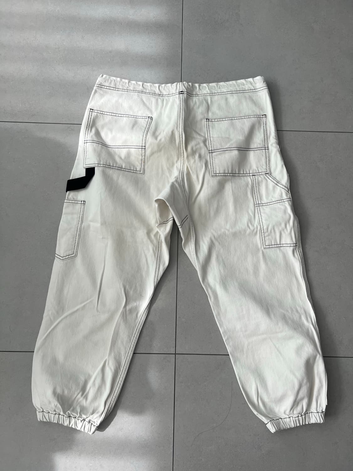 알렉산더왕 더블니 조거 팬츠 화이트 데님 M 상품이미지2