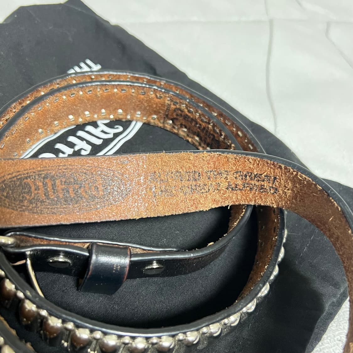 헤리티지플로스 알프레드 레더 벨트 ML 남자 상품이미지6