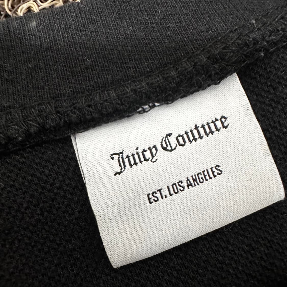 쥬시꾸뛰르 여성 맨투맨 블랙 상품이미지3