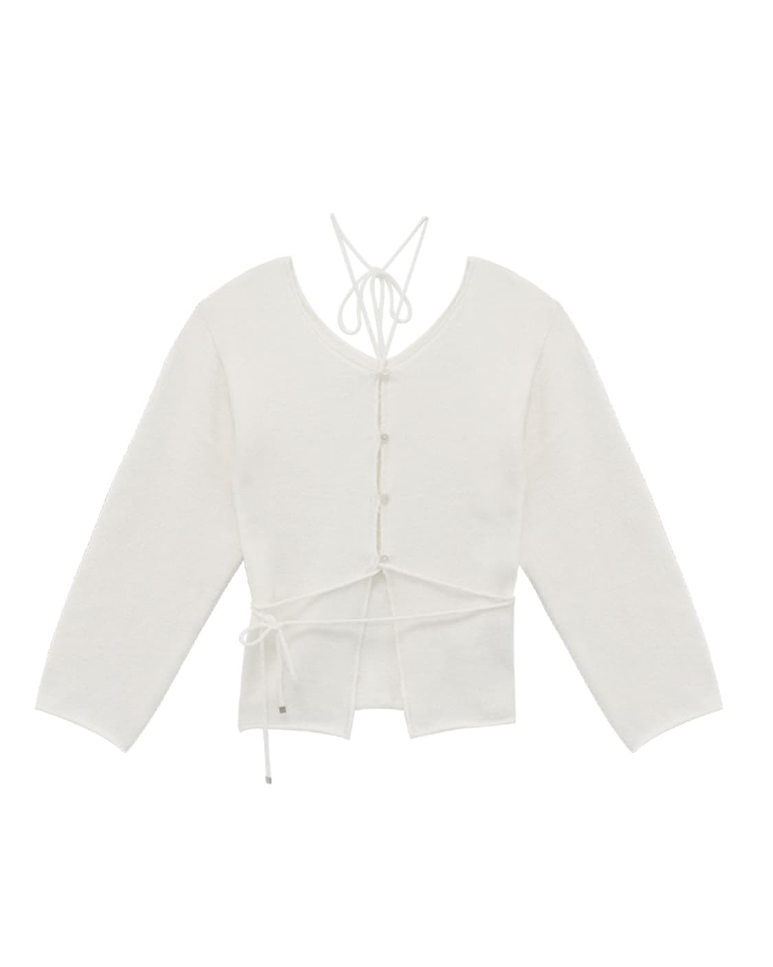 트리밍버드 2-way 투웨이 니트 화이트 상품이미지3