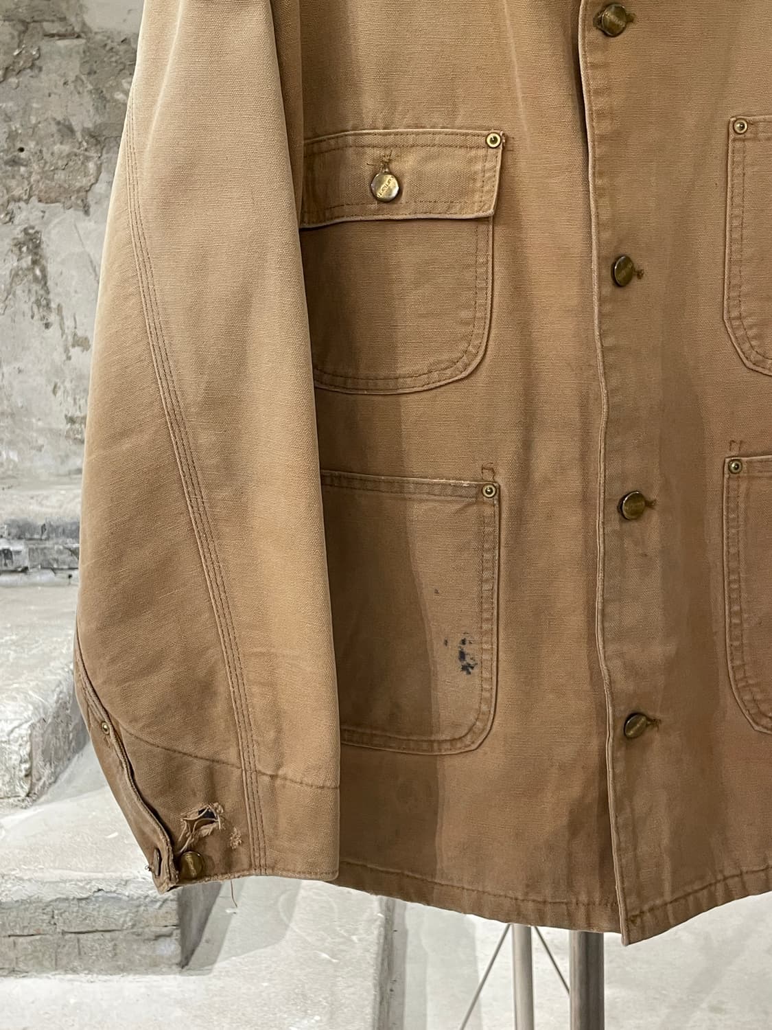 칼하트 베이지 멀티 포켓 초어 자켓 상품이미지4