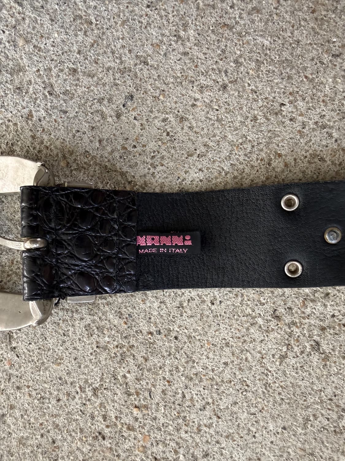 90s Nanni Croc Embossed Concho Belt 상품이미지7