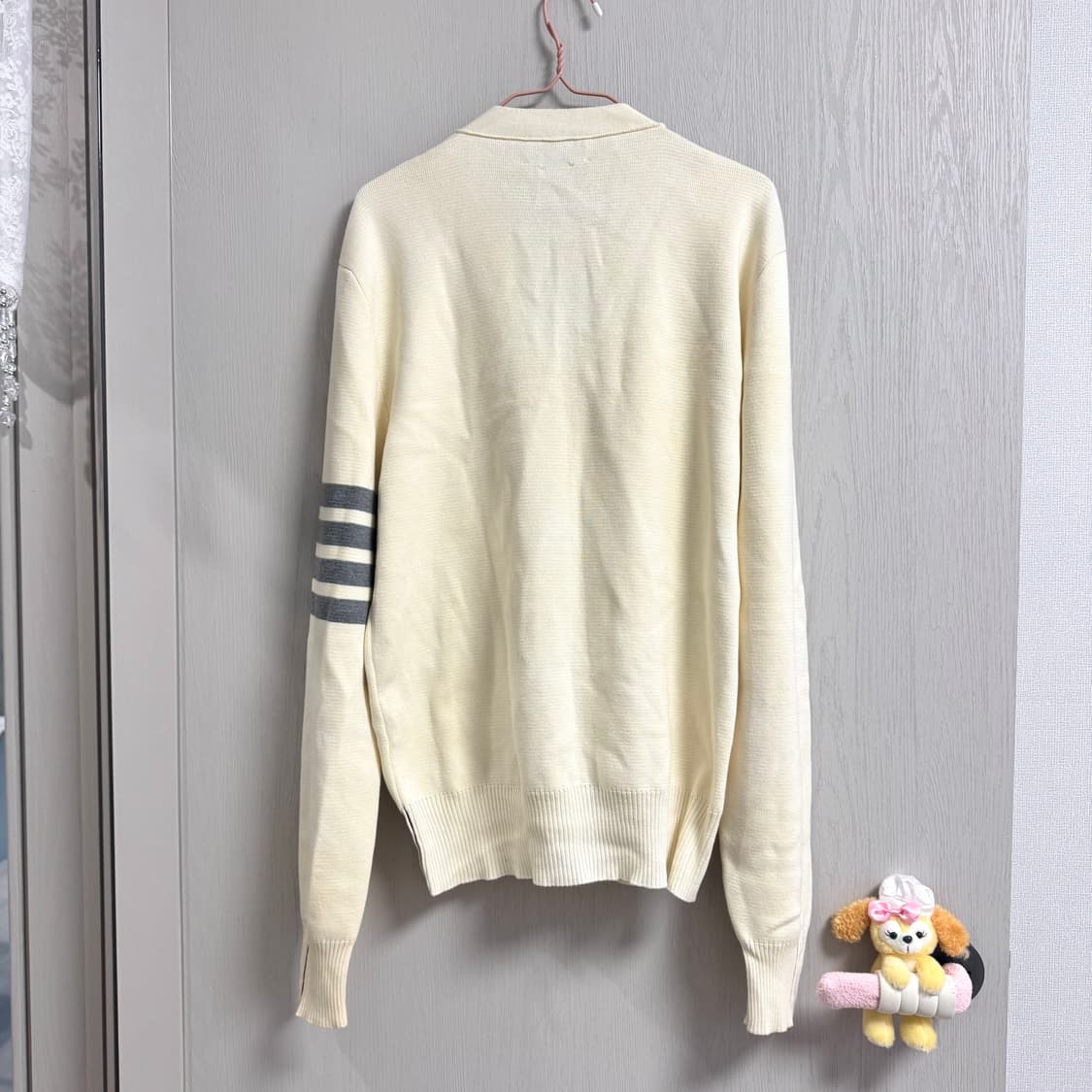 (2) 톰브라운 밀라노스티치 크림 화이트 가디건 상품이미지9