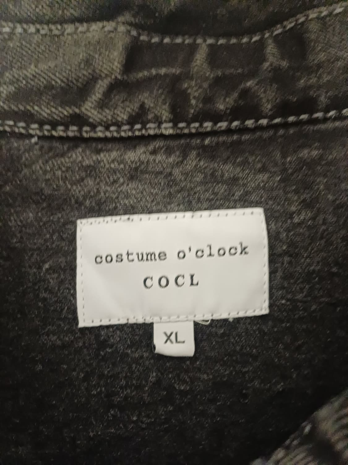 커스텀어클락 남성 흑청 데님 워크 자켓 (XL) 상품이미지8