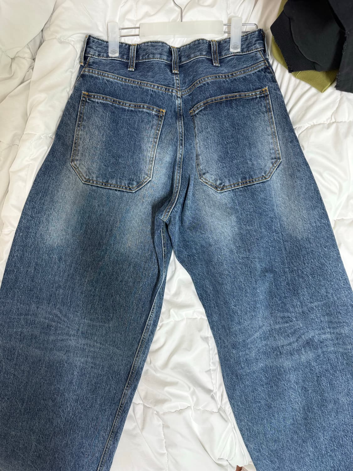 [3] 해칭룸 Wide Curve Jeans Washed Blue 상품이미지4