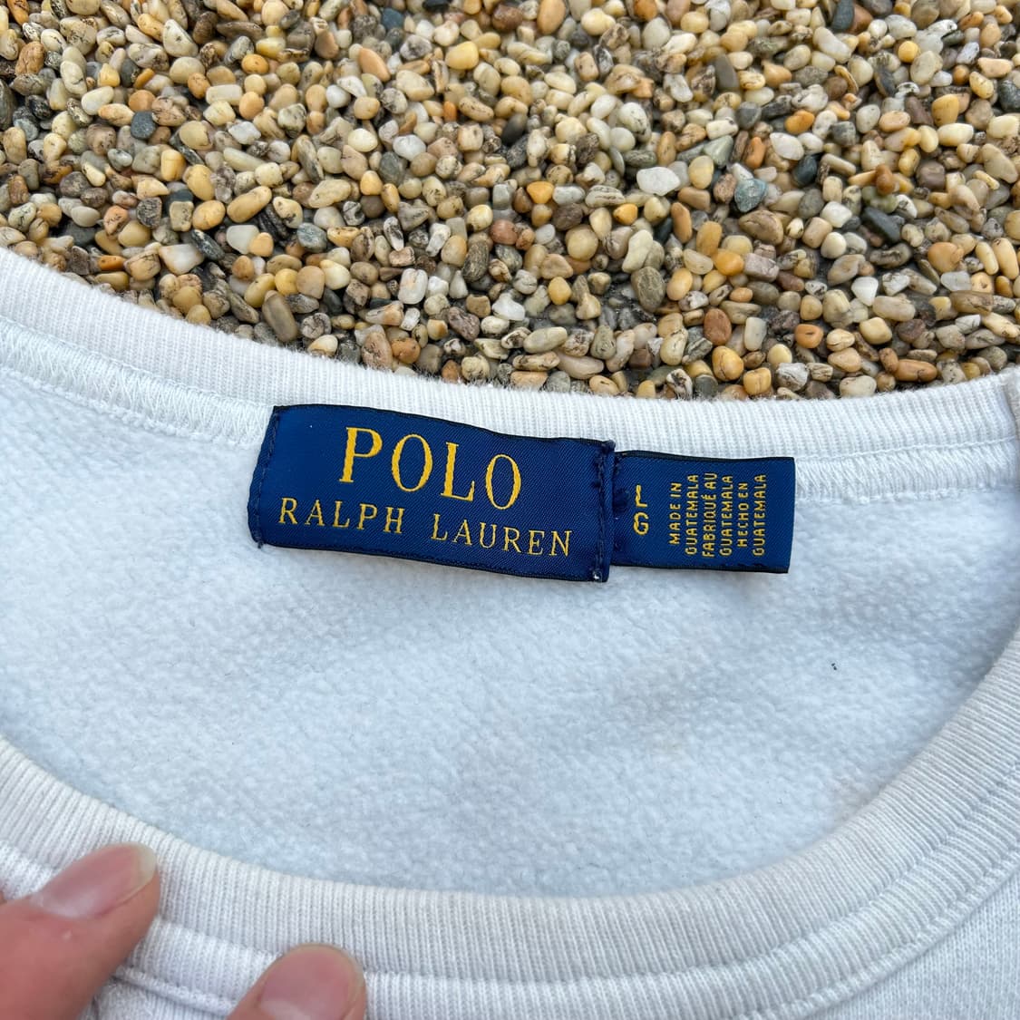 폴로 랄프로렌 화이트 맨투맨 상품이미지5