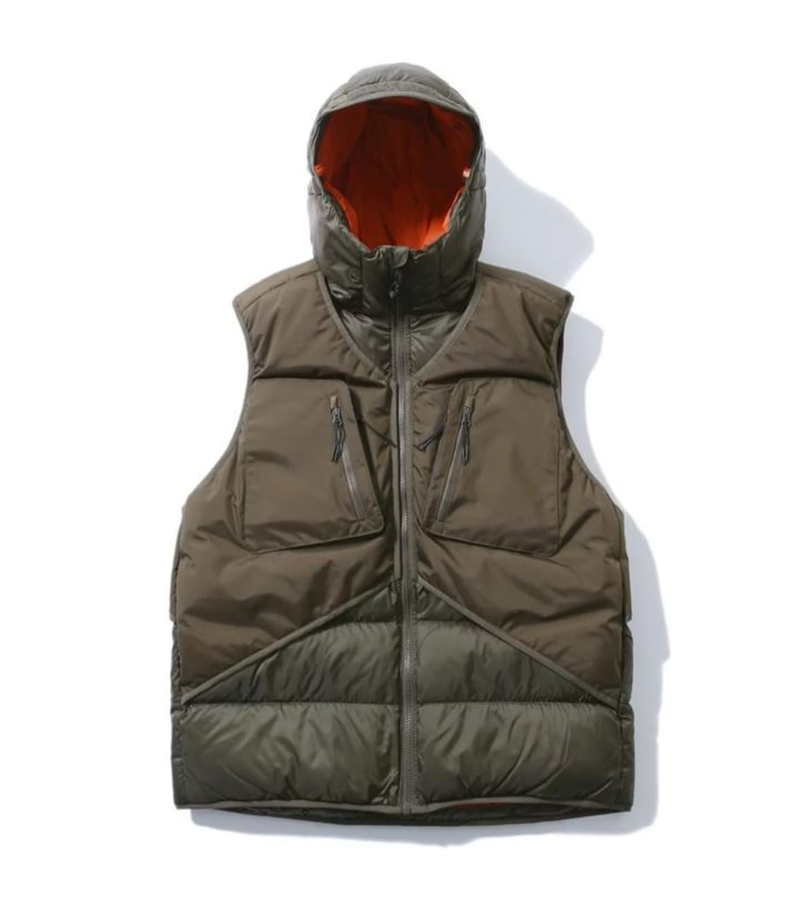 새상품(XL)밥캣 하드쉘 레이어드 다운 베스트 조끼패딩 카키 상품이미지1
