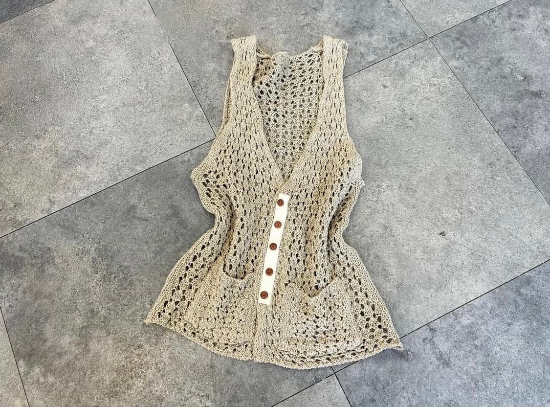 히피7부탑, 패턴베스트, 크로쉐베스트, 캉캉스커트 상품이미지6