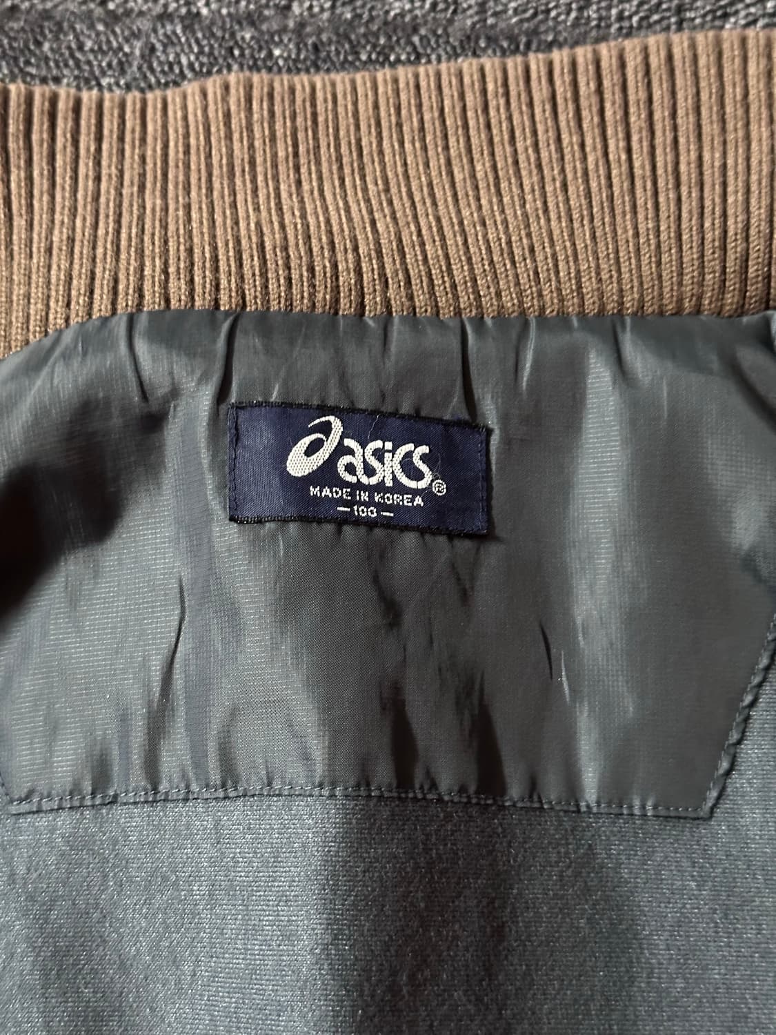 ASICS 아식스 빈티지 브라운 트랙 블루종 자켓 상품이미지7